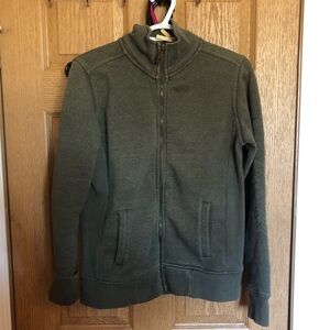 Olive Green Women's Zip-Up Jacket